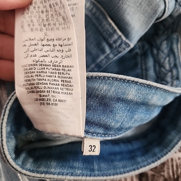 Guess Blue Flare Wide Leg Jeans - Picture 12 of 12